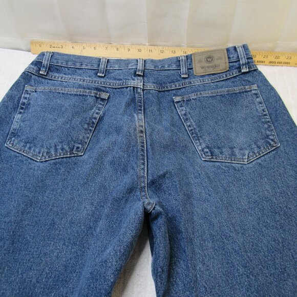 Wrangler Jeans Men Size 38 X 30 Blue Authentic Western  Denim Comfort 9760/DR Go - Picture 9 of 13